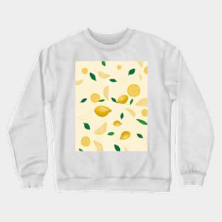 Lemon fun bright pattern Crewneck Sweatshirt